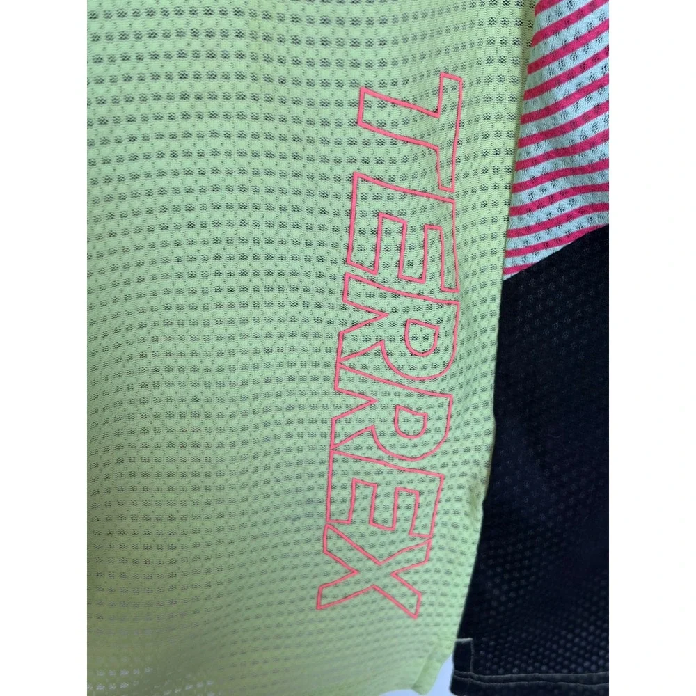 Adidas Terrex Agravic Trail Running Shirt Mens Large Pulse Lime Aeroready Mesh